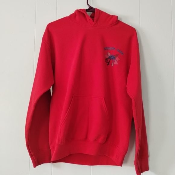 Trippie Redd Sweatshirt Red Hoodie Hooded Rap Hip-hop Exclamation - Picture 1 of 6